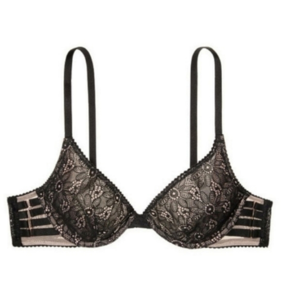 Victoria's Secret Wicked Unlined Black Plunge Bra - Picture 1 of 3